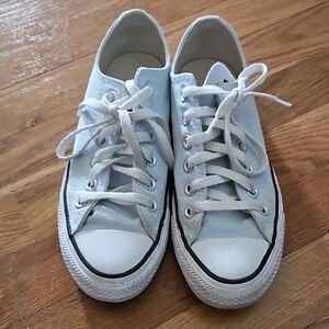 Classic Light Blue Canvas Sneakers size 7